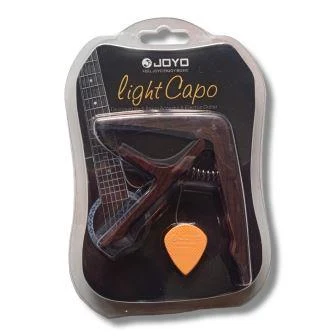 Capo Gitar Joyo Motif Kayu Bonus Pick Gitar