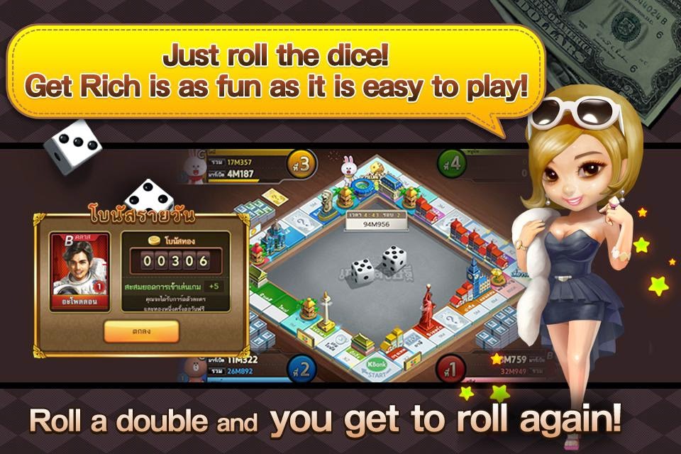 Game LINE Let's Get Rich Monopoly di Smartphone