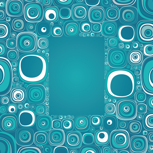 Vintage Wallpaper on Blue Retro Design Art Abstract Wallpaper   Here You Can See Blue Retro