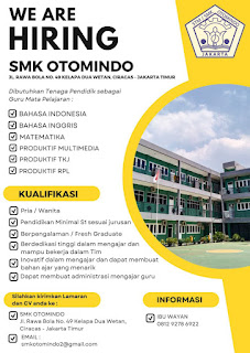 Lowongan Guru di SMK OTOMINDO - Jaktim