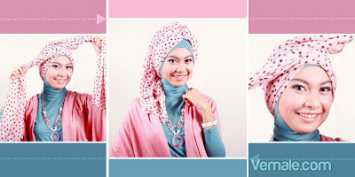 Cara Memakai Jilbab Pashmina Turban