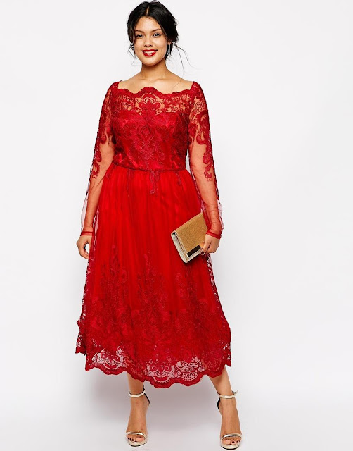 Stunning-Red-Plus-Size-Evening-Dress-Long-Sleeve-Lace-Appliqued-A-Line