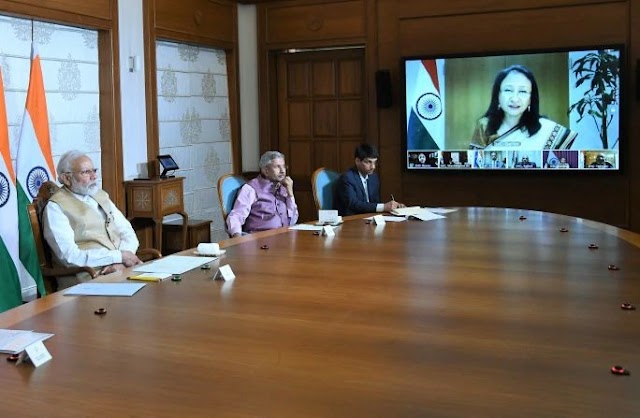 Prime Minister's Video Conference Interacted with the Heads of Indian Missions