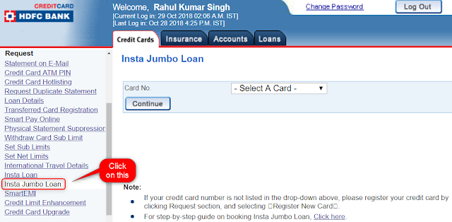 Insta Jumbo loan HDFC