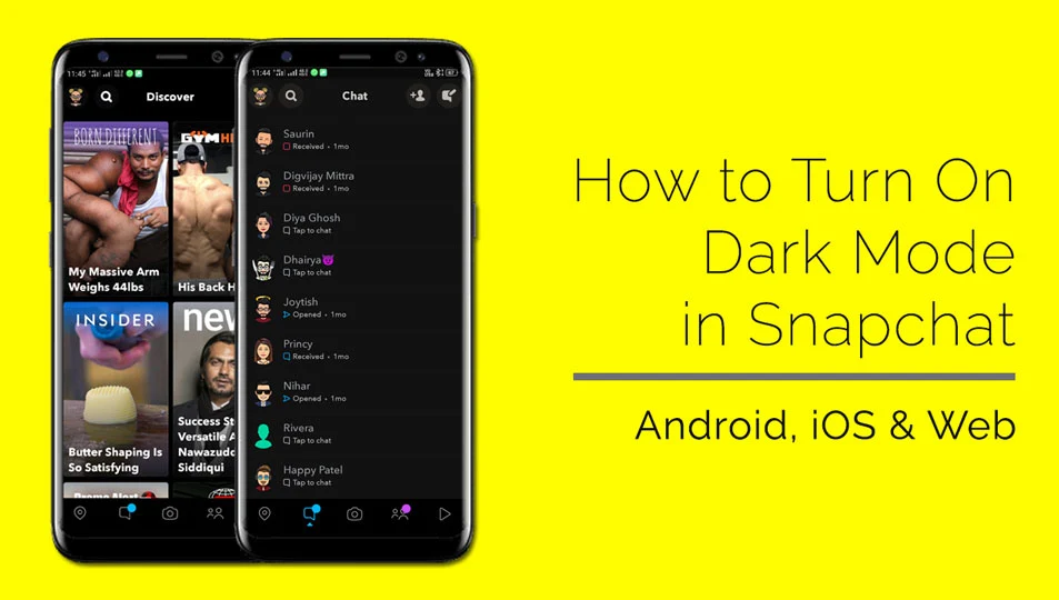 How to turn on dark mode on Snapchat