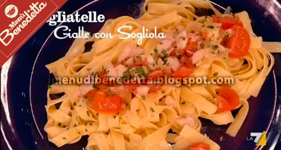 Tagliatelle gialle alla sogliola Ricetta