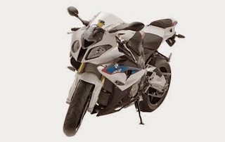 bmw s1000rr superbike motor white