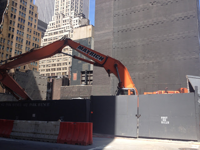 Photo of gate into the construction site