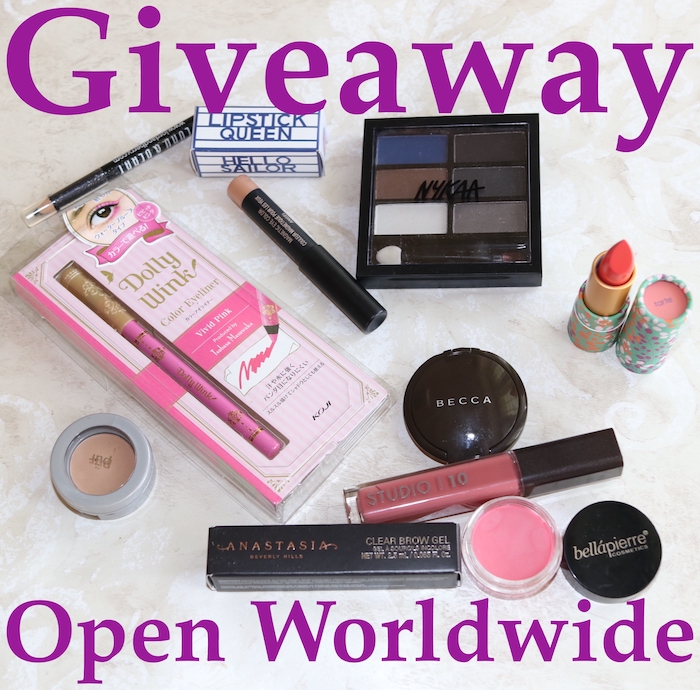 Mid-Year Makeup Giveaway 2018: Open worldwide through June until July 15.