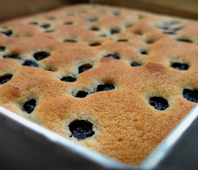 Lemon Blueberry Tray Bake