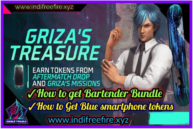 How to get New free Bartender Bundle and Blue Smartphone token in Free Fire Max 2022 ?