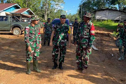 Tim Wasev Mabesad Kunjungi Lokasi TMMD Ke-118 di Kodim Boven Digoel