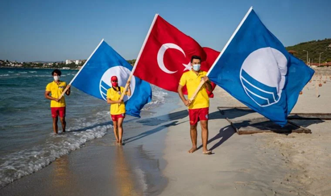 İzmir plajlarına 4 mavi bayrak daha