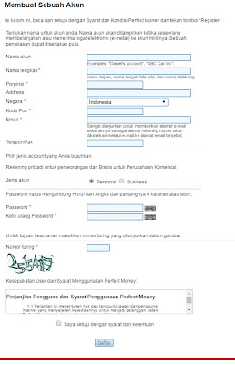 Cara Daftar Perfect Money