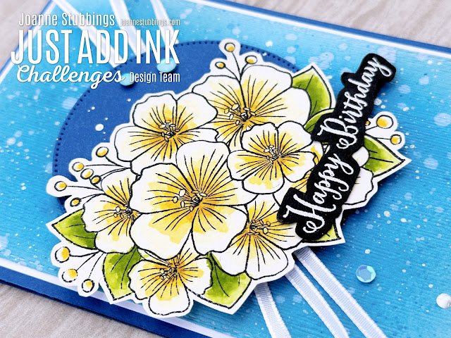 Jo's Stamping Spot - Just Add Ink Challenge #686 using Floral Bouquet by Avery Elle