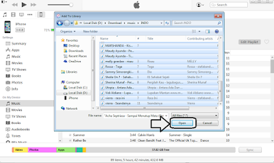 cara Memindahkan musik dari komputer/laptop ke iphone dengan menggunakan itunes
