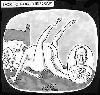 porn cartoon: porno for the deaf