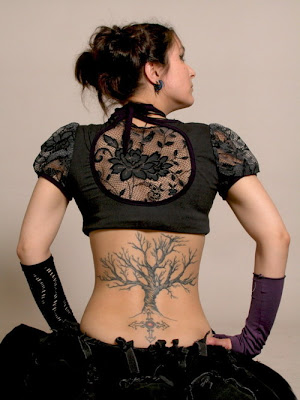 Cherry Blossom Tattoos on Girl Of Tattoo  Cherry Blossom Tattoos Designs For Lower Back Tattoo