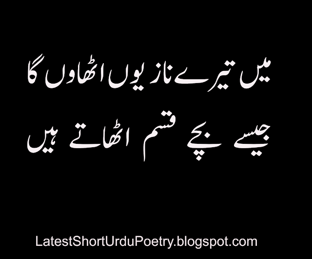 Naaz Urdu Poetry, Love Urdu Poetry, Romantic Urdu Poetry