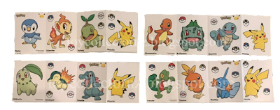 McDonalds Pokemon Happy Meal Toys 2021 25 Years Pokemon Sticker Sheets