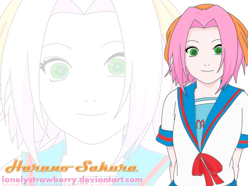 anime girl: sakura haruno