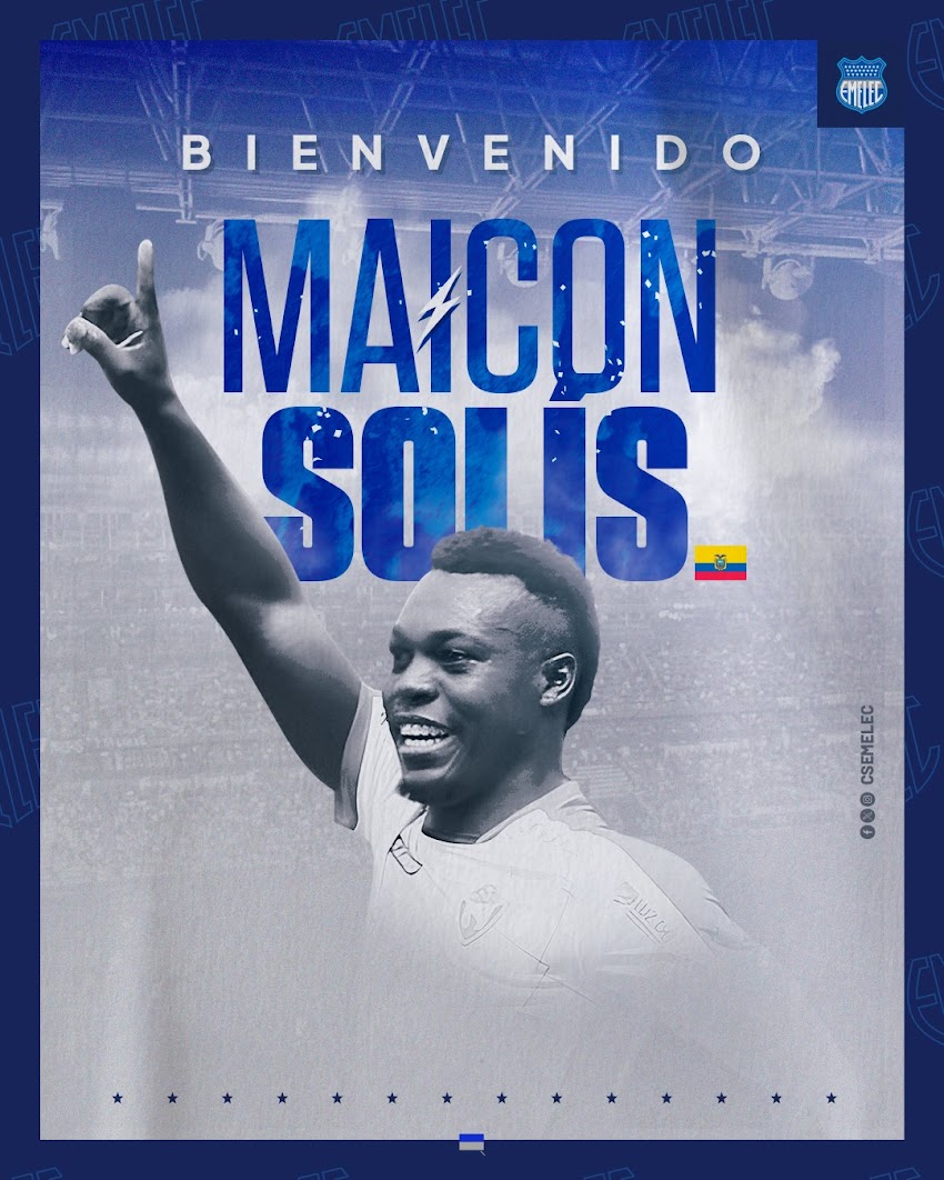 Maicon Solís, nuevo jugador de Emelec para este 2024