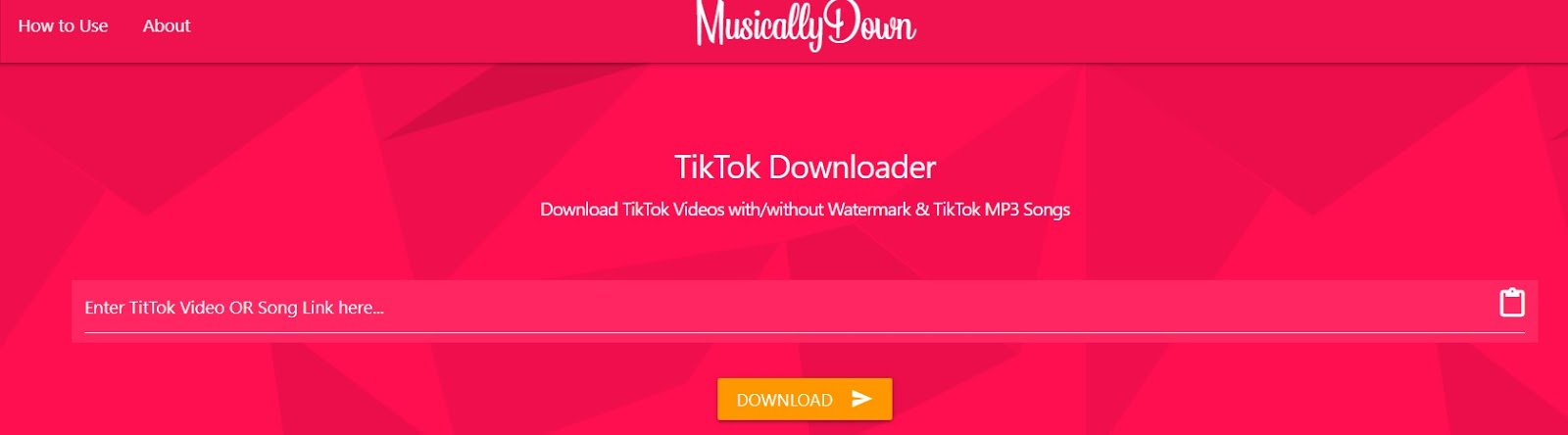 Musicallydown TikTok Video Downloader