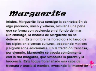 ▷ Significado del nombre Marguerite