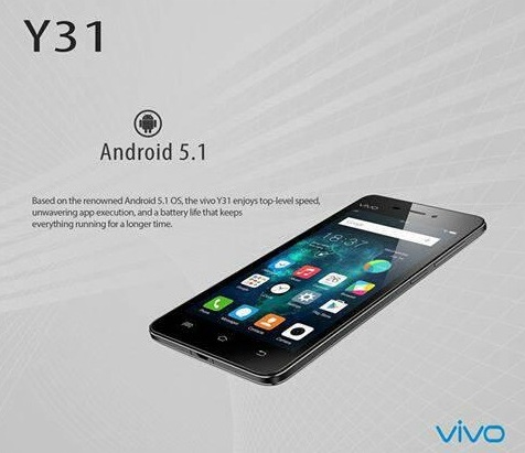 Harga HP Vivo Y31 Tahun 2017 Lengkap Dengan Spesifikasi Kamera Utama 8 MP