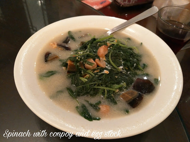 Paulin's Munchies - Teahouse by Soup Restaurant at IMM - Spinach with conpoy and egg stock