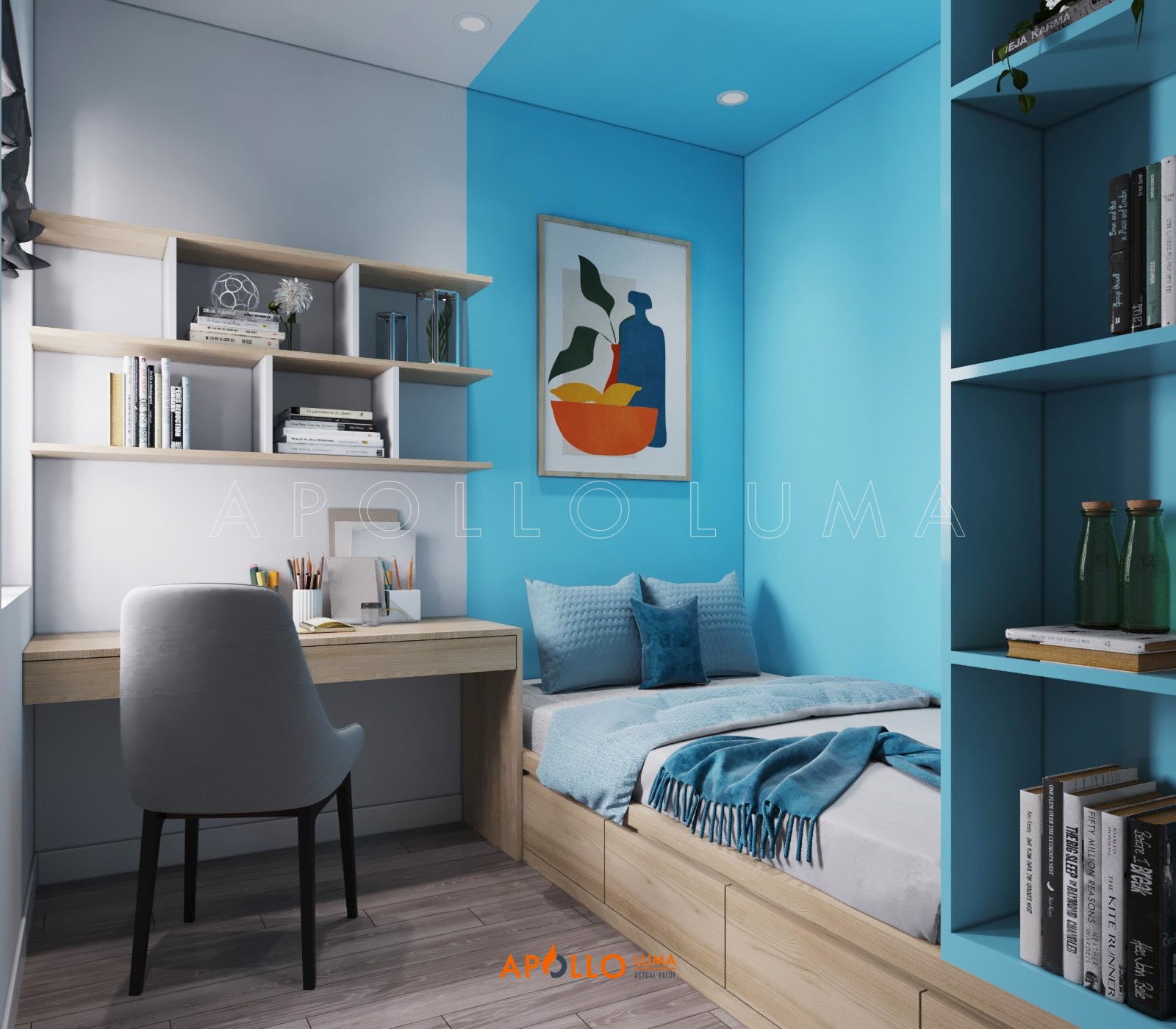Thiết kế nội thất căn hộ 2 phòng ngủ Imperia Smart City phong cách Scandinavian