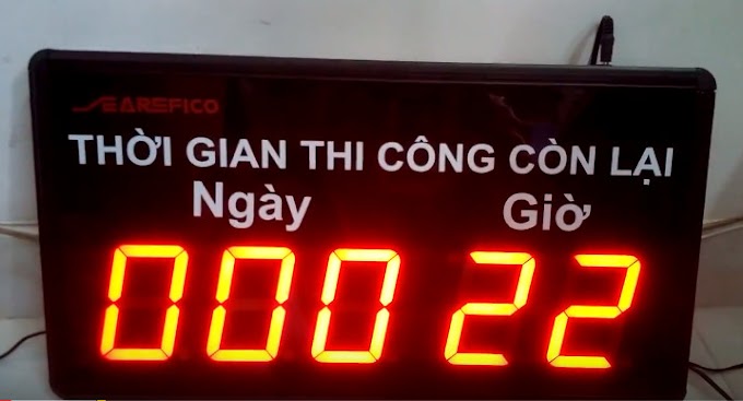 Đồng hồ led đếm ngược ngày dự án