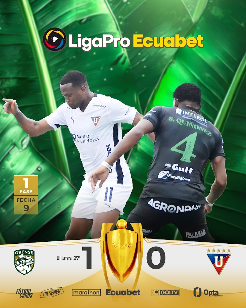 Orense ganó 1-0 a LDU en Machala