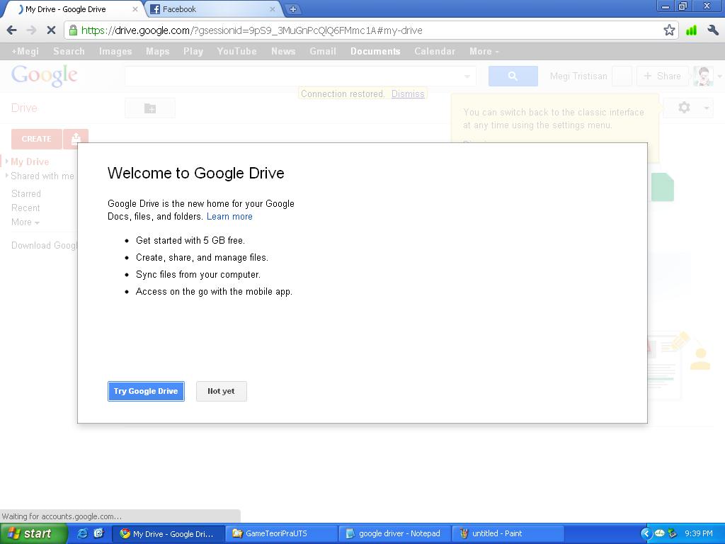 Menyimpan File Google Drive