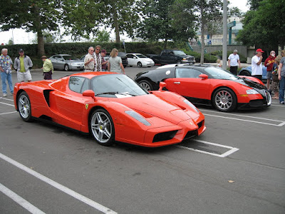 Ferrari Enzo and Bugatti Veyron
