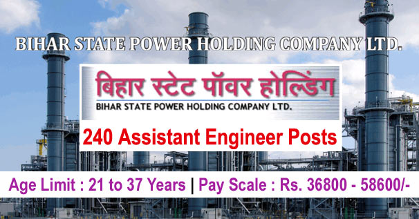 BSPHCL Recruitment 2018 Apply Online 240 Assistant Engineer Posts 