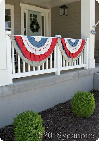 4th of july bunting flag