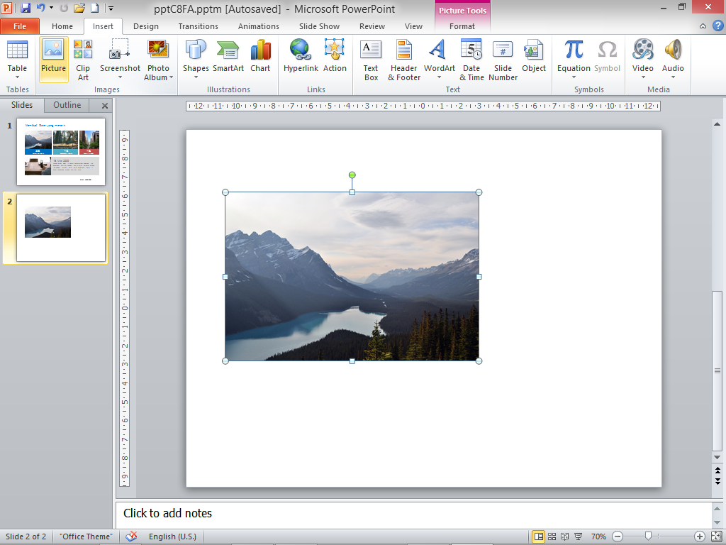 Tutorial memasukkan gambar di Powerpoint