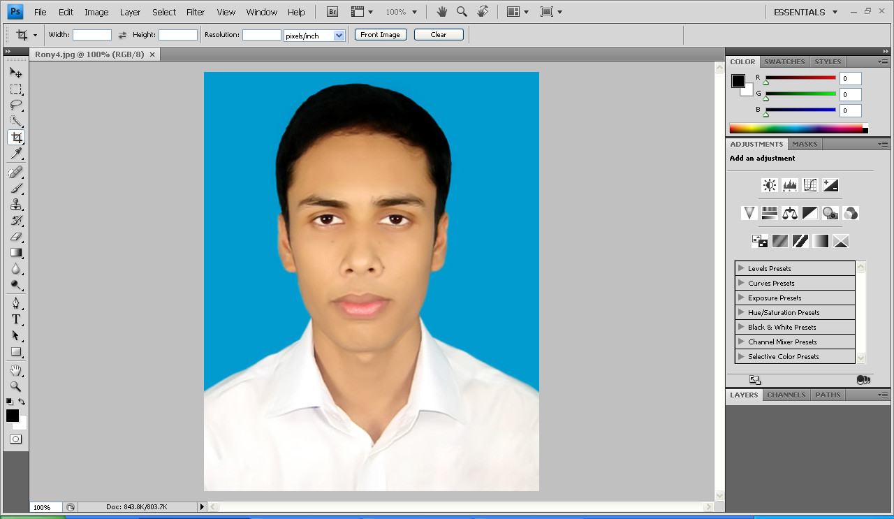 Best Tutorials: Easy way to make passport size image : single photo