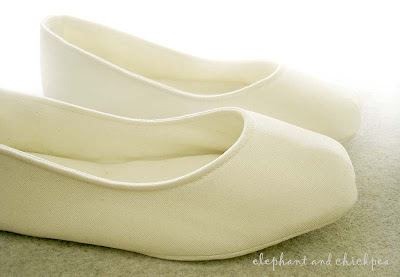 Wedding Shoes Ballet Flats on Elephant And Chickpea  Cream Ballet Flat Wedding House Shoes