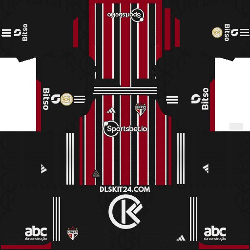 São Paulo FC Kits 2023-2024 Adidas - Dream League Soccer Kits 2024 (Away)