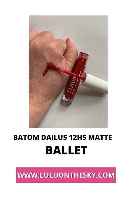 Batom Dailus Líquido Matte 12 horas Ballet