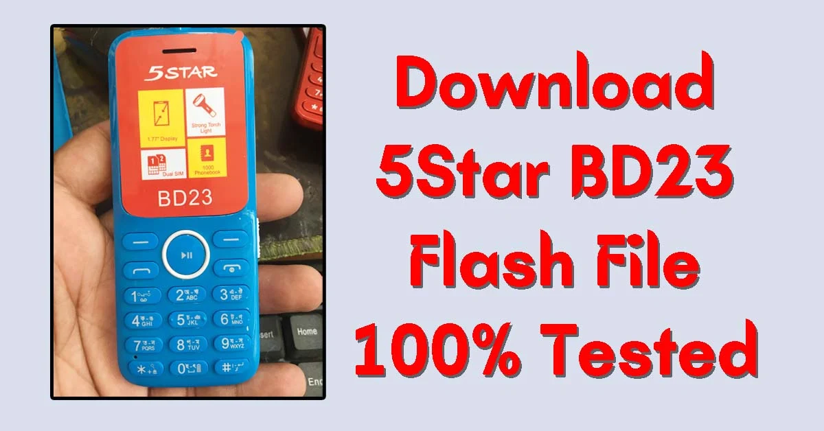 5Star Bd23 Flash File Firmware