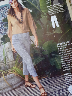 Burda model image of trousers