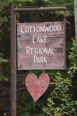 Cottonwood Lake Regional Park Nelson sign.