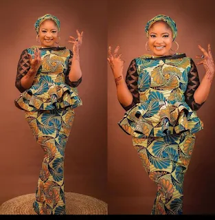 Matured Ankara long gown styles