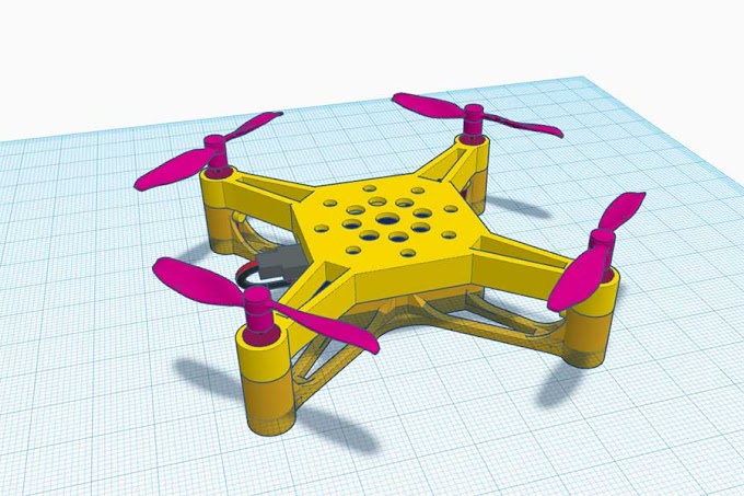 Diseño e impresión 3D mini dron en cybertronic