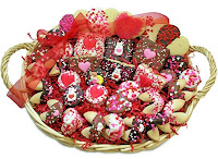 valentine gourmet cookie basket