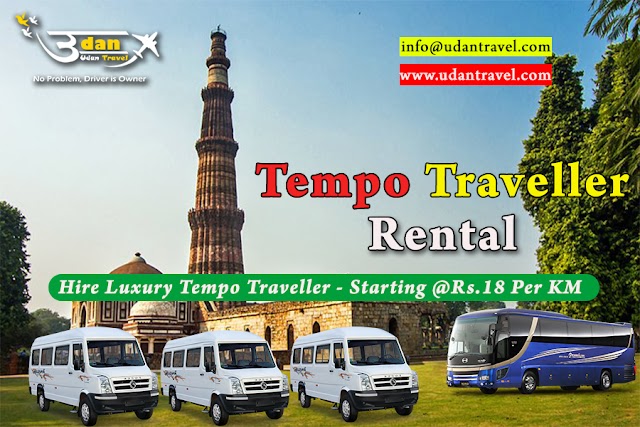 9, 12, 15, 16, 17, 19, 20, 21, 26 Seater Tempo Traveller Booking in Delhi