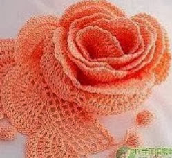 PATRON GRATIS ROSA DE CROCHET 2591